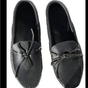 Black Leather Loafers